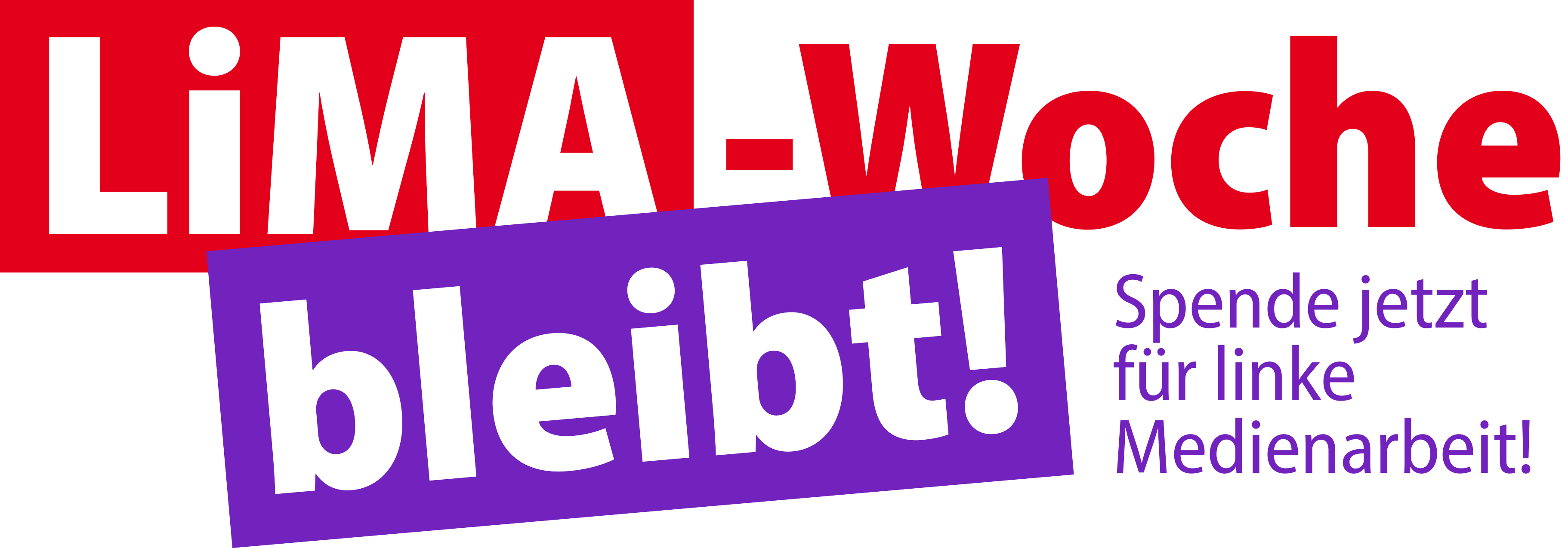 LiMA-Woche bleibt! Spende jetzt für linke Medienarbeit!