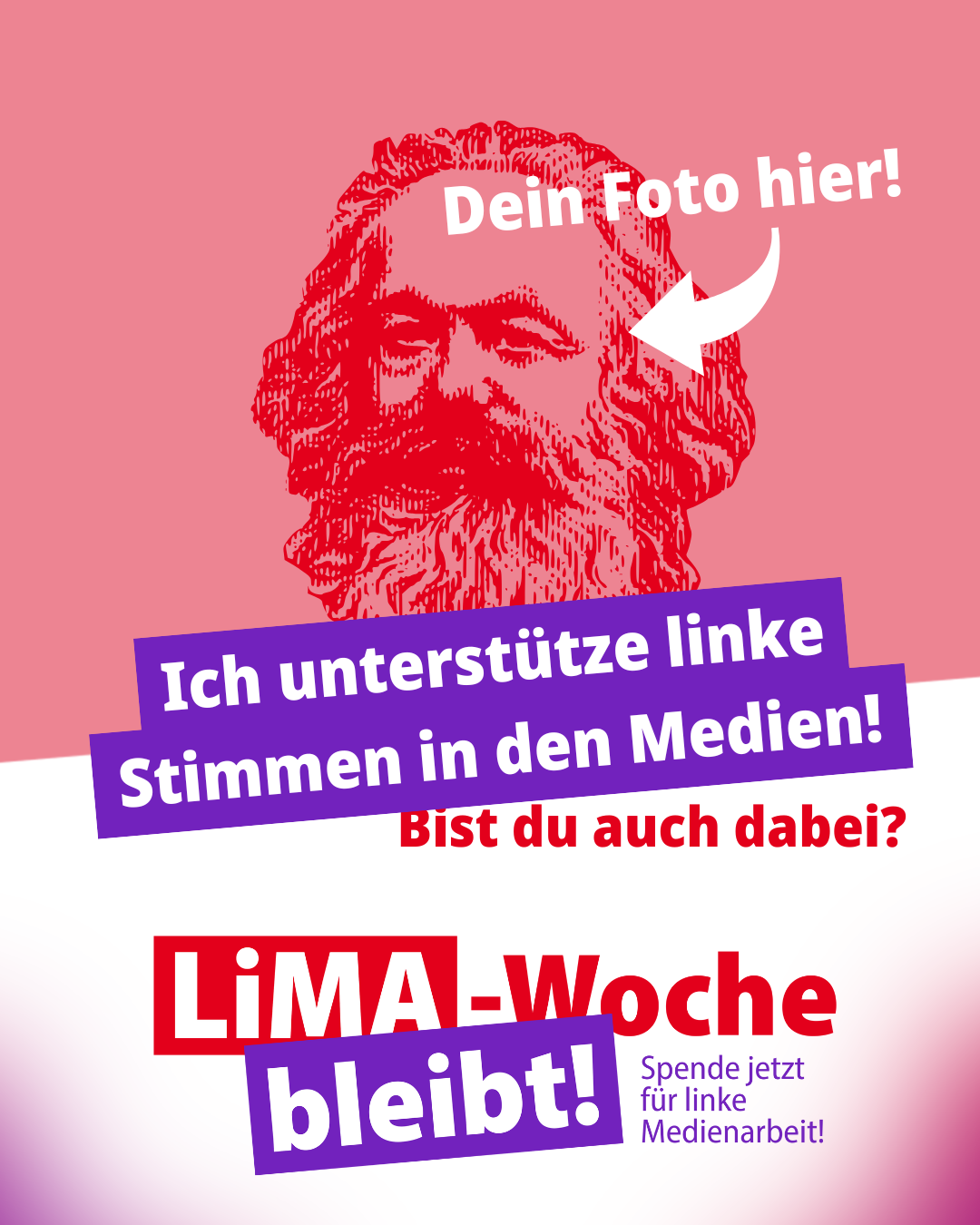 Dein Foto hier! Erstelle dein eigenes Sharepic